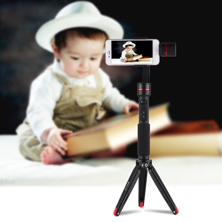 PULUZ Pocket Mini Metal Desktop Tripod Mount with 1/4 inch to 3/8 inch Thread Adapter Screw for DSLR & Digital Cameras, Adjustable Height: 4.5-15cm, Load: 20kg(Red) - 10