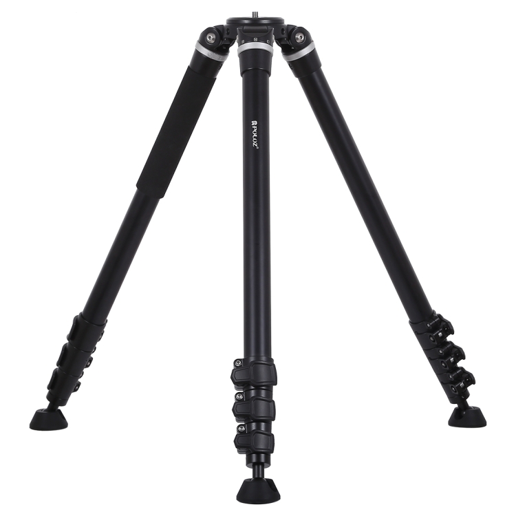 PULUZ 4-Section Folding Legs Metal Tripod Mount for DSLR / SLR Camera, Adjustable Height: 97-180cm - 1