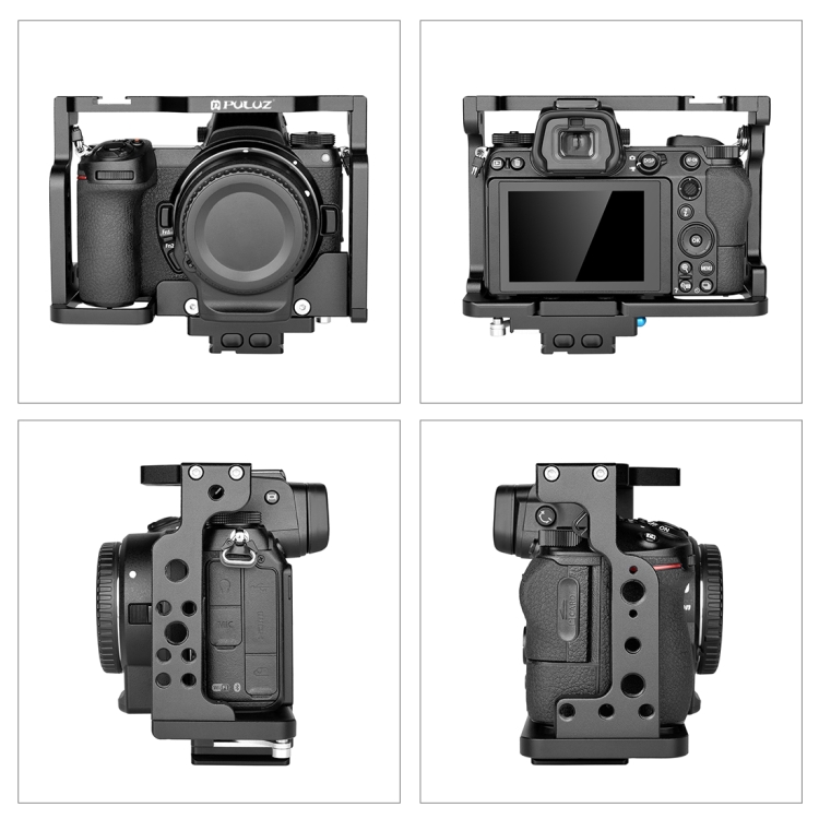 PULUZ Video Camera Cage Filmmaking Rig for Nikon Z6 / Z7(Black) - 7