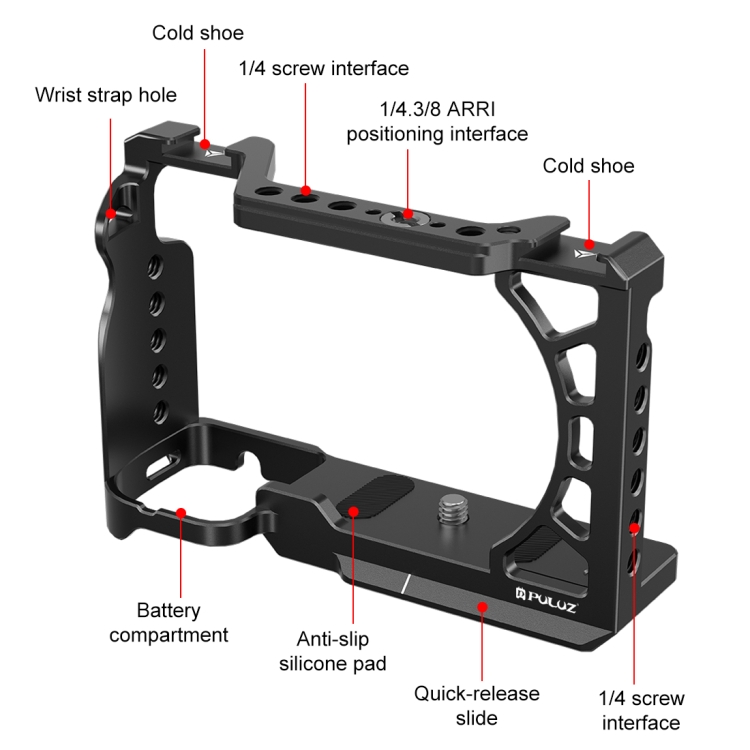 Puluz Brand Photo Accessories, GoPro Accessories - For Sony A6500