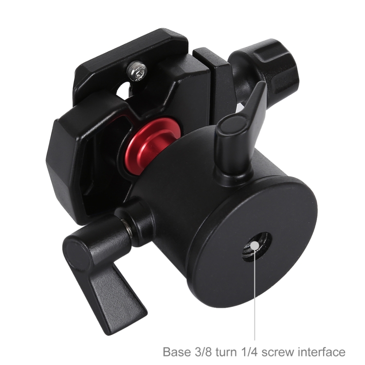 PULUZ 360 Degree Rotation Panoramic Metal Ball Head with Quick Release Plate for DSLR & Digital Cameras(Black) - 6