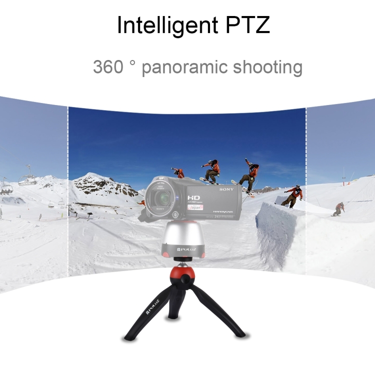[US Warehouse] PULUZ Pocket Mini Tripod Mount with 360 Degree Ball Head for Smartphones, GoPro, DSLR Cameras(Red) - 7