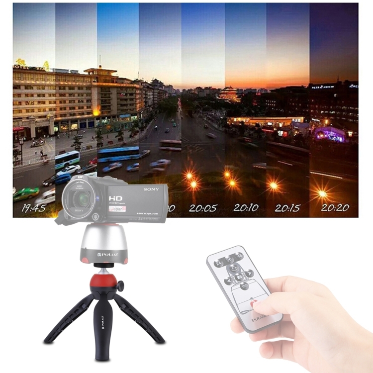 PULUZ Pocket Mini Tripod Mount with 360 Degree Ball Head for Smartphones, GoPro, DSLR Cameras(Red) - 5