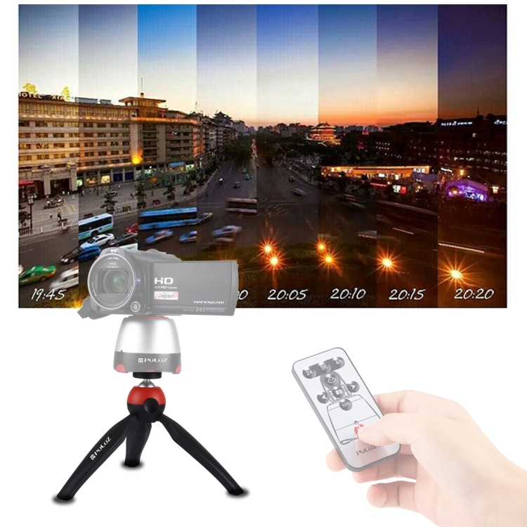 PULUZ Pocket Mini Tripod Mount with 360 Degree Ball Head & Phone Clamp for Smartphones(Red) - 7