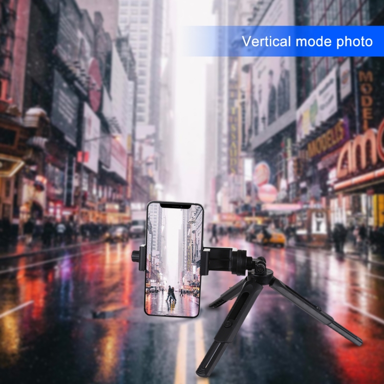 Adjustable Height 16.5-21.5cm Camera & Photo Pocket 5-Mode Adjustable Desktop Tripod Mount with 1/4 inch Screw for DSLR & Digital Cameras