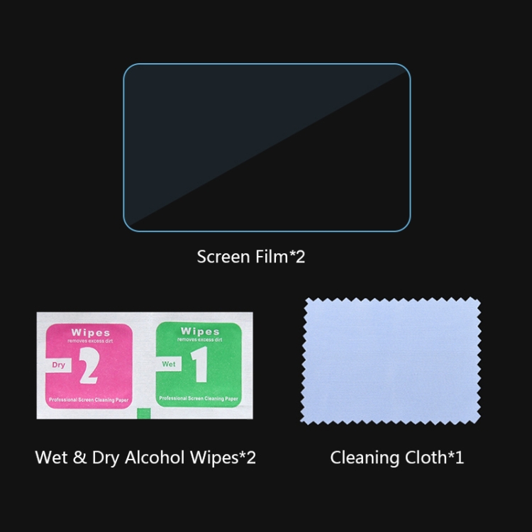 2 PCS PULUZ for GoPro Max LCD Display Screen Protector 9H 2.5D Tempered Glass Film - 5