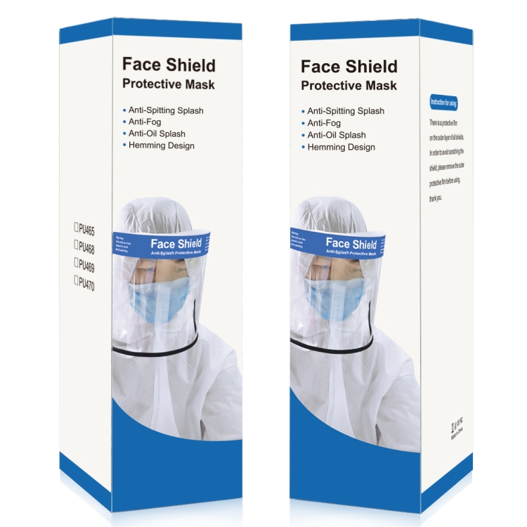 Anti-Saliva Splash Anti-Spitting Anti-Fog Anti-Oil Protective Face Shields Mask with Elastic Band - 9