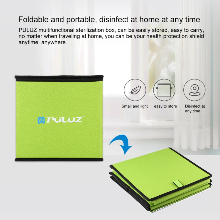 PULUZ 20cm UVC Light Germicidal Sterilizer Disinfection Tent Box - 8
