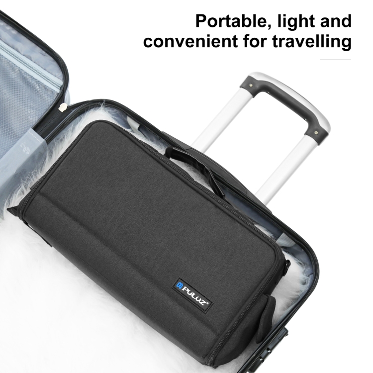 PULUZ Portable Camera Crossbody Shoulder Bag Digital Storage Lens Bag (Black) - 7