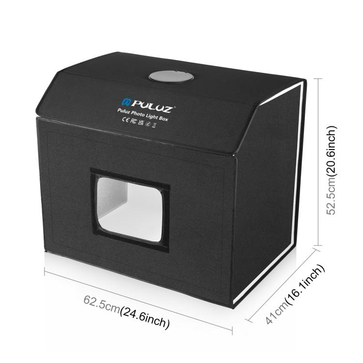 Boîte à Lumière PULUZ 40cm Avec 4 Fonds Et LED - Tente Studio Photographie Portable