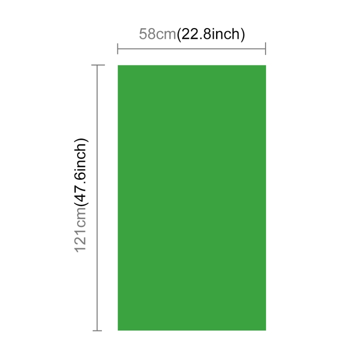 PULUZ Photography Background PVC Paper Kits for Studio Tent Box, Size: 121cm x 58cm(Green) - 3