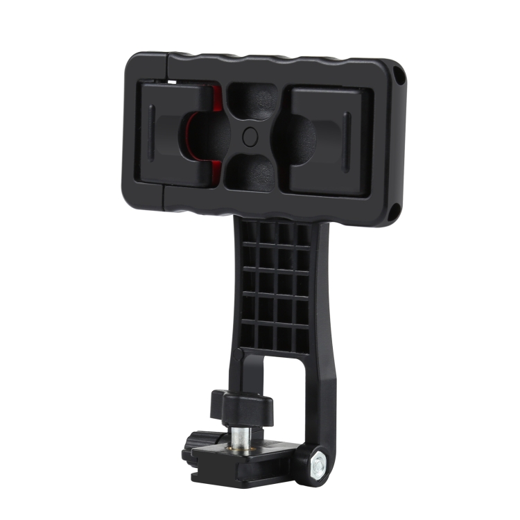 PULUZ 360 Degree Rotating Horizontal Vertical Shooting Phone ABS Clamp Holder Bracket For iPhone, Galaxy, Huawei, Xiaomi, Sony, HTC, Google and other Smartphones (Black) - 1