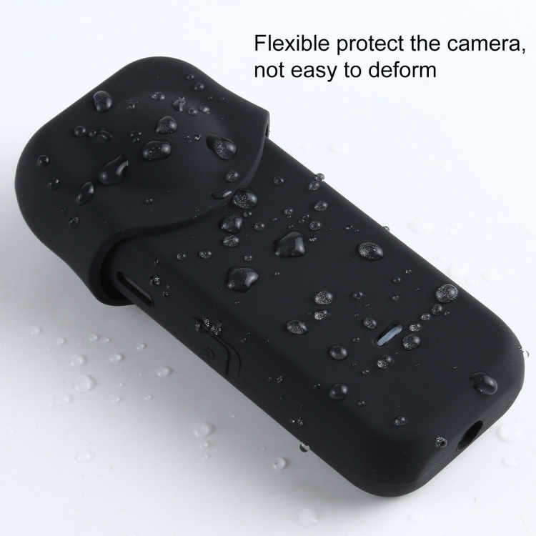 PULUZ Full Body Dust-proof Silicone Protective Case for Insta360 ONE X2 (Black) - 3