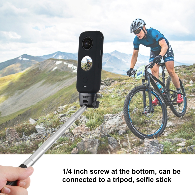 PULUZ Full Body Dust-proof Silicone Protective Case for Insta360 ONE X2 (Black) - 6
