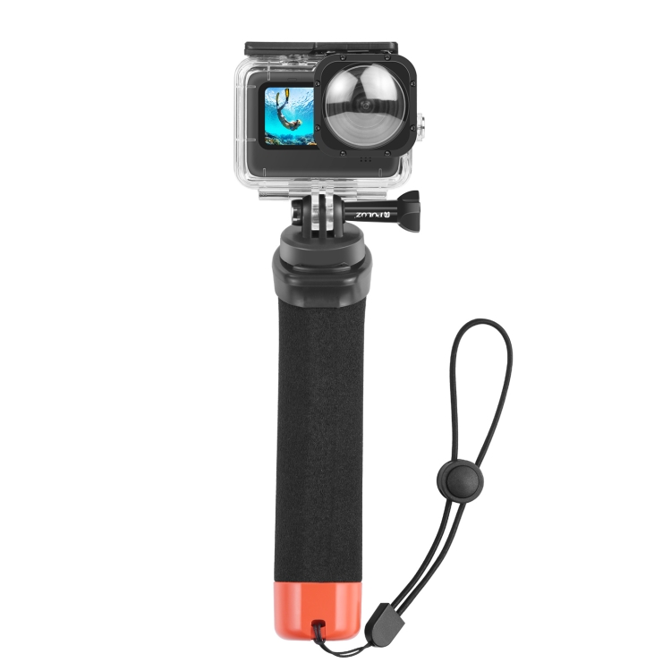 PULUZ Floating Foam Hand Grip Buoyancy Rods with Strap & Quick-release Base for GoPro HERO10 Black / HERO9 Black / HERO8 Black / HERO7 /6 /5 /5 Session /4 Session /4 /3+ /3 /2 /1, DJI Action 2, Xiaoyi and Other Action Cameras(Orange) - 4