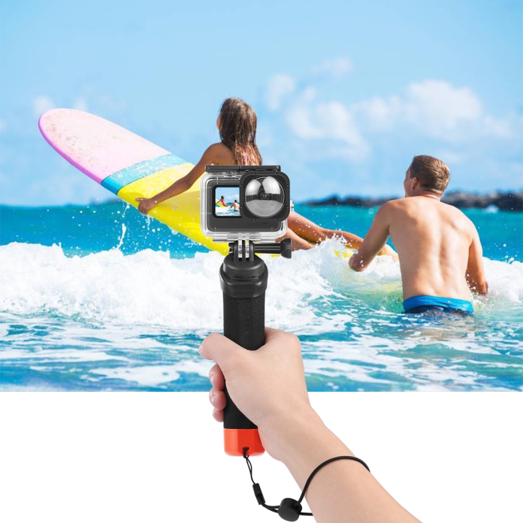 PULUZ Floating Foam Hand Grip Buoyancy Rods with Strap & Quick-release Base for GoPro HERO10 Black / HERO9 Black / HERO8 Black / HERO7 /6 /5 /5 Session /4 Session /4 /3+ /3 /2 /1, DJI Action 2, Xiaoyi and Other Action Cameras(Orange) - 5