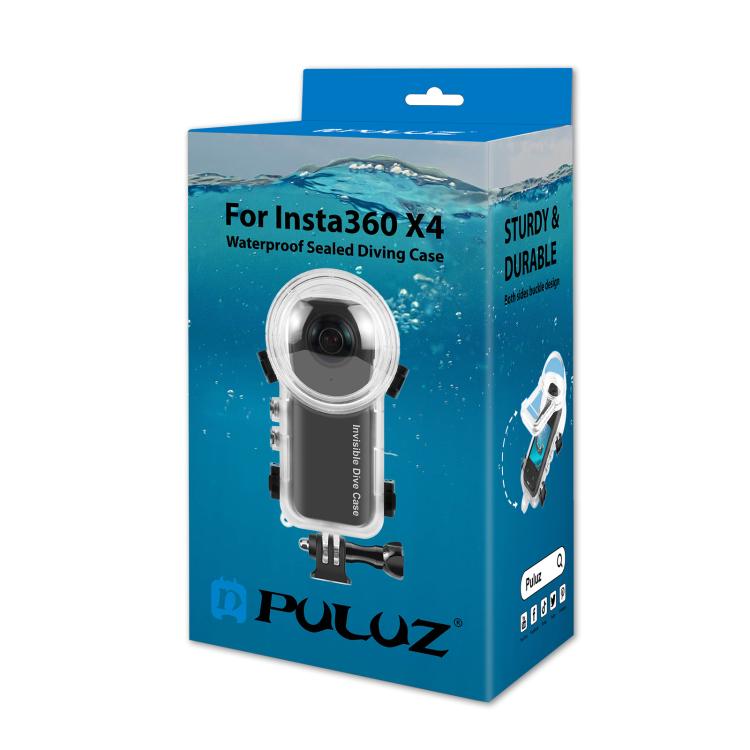 Custodia Subacquea Per Insta360 X4 – Impermeabile Fino A 60m, Protezione 360° Invisibile, Lenti In PMMA Con Antiriflesso AR