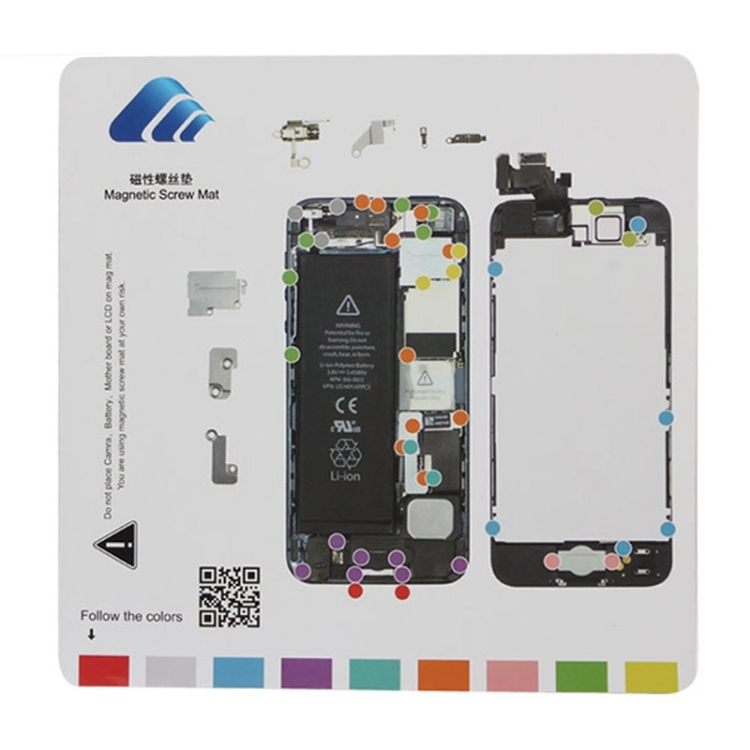 20cmx 20cm Magnetic Screws Mat for iPhone 5 - 1
