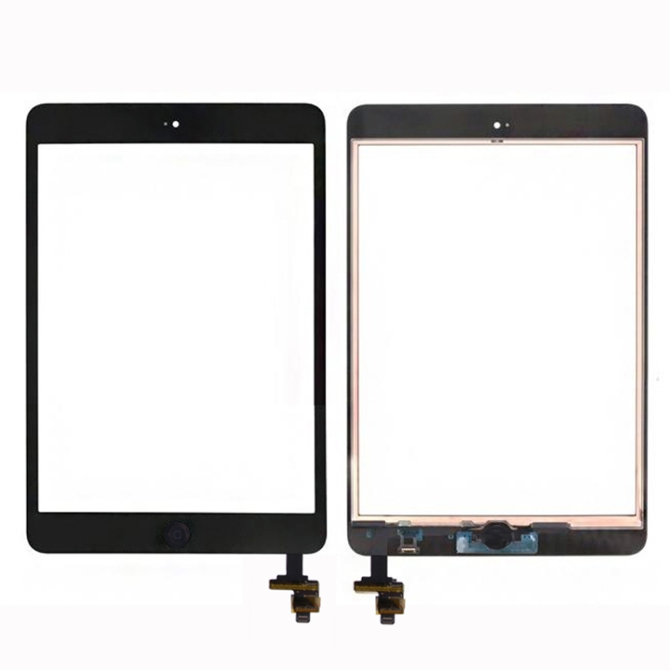 Touch Glass Digitizer Screen + IC Chip + Control Flex Assembly for iPad mini & iPad mini 2(Black) - 1