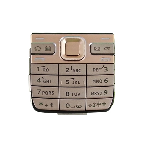 Mobile Phone Keypads Housing  with Menu Buttons / Press Keys for Nokia E52(Gold) - 1