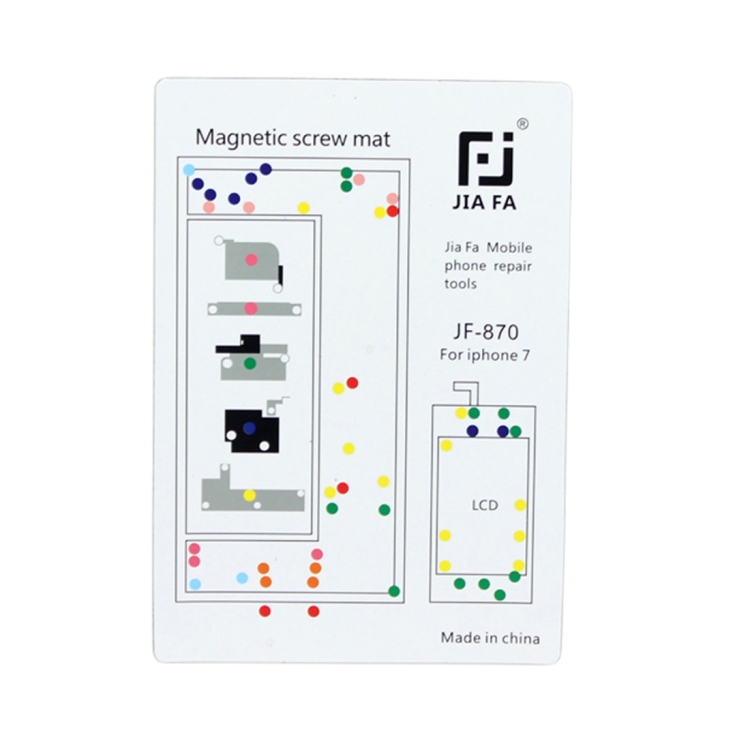 JIAFA Magnetic Screws Mat for iPhone 7  - 1
