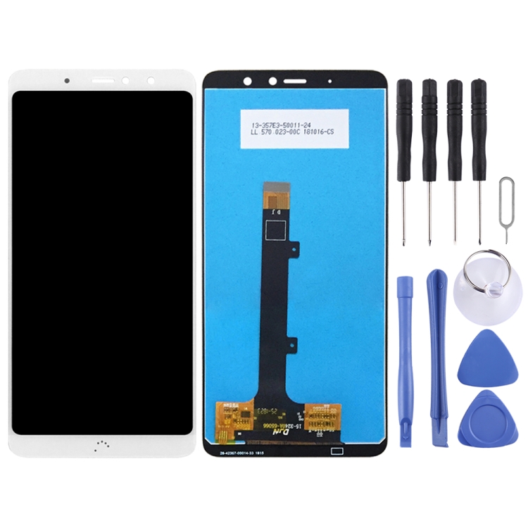 TFT LCD Screen for BQ Aquaris X2 / X2 Pro with Digitizer Full Assembly(White) - 1