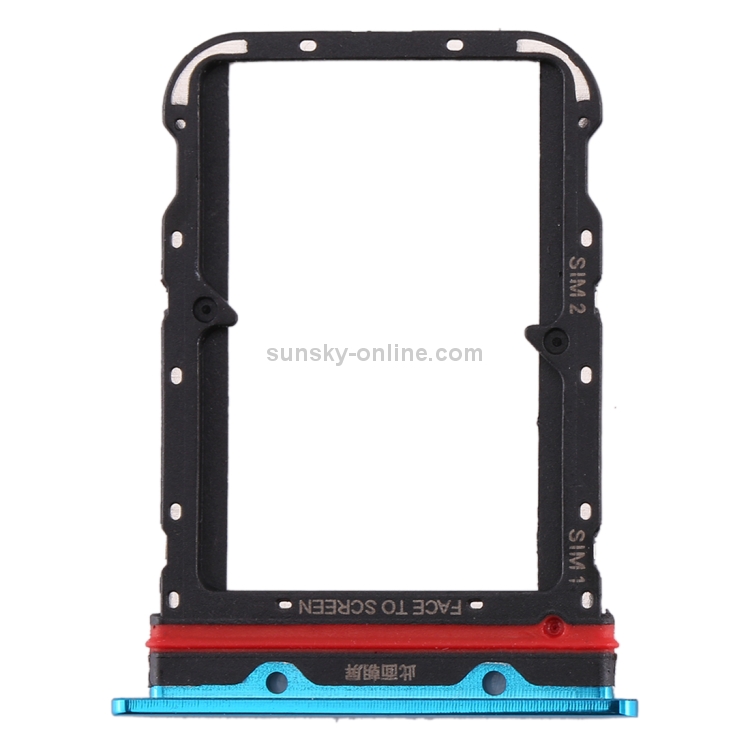 SIM Card Tray + SIM Card Tray for Xiaomi Mi 10(Blue) - 1