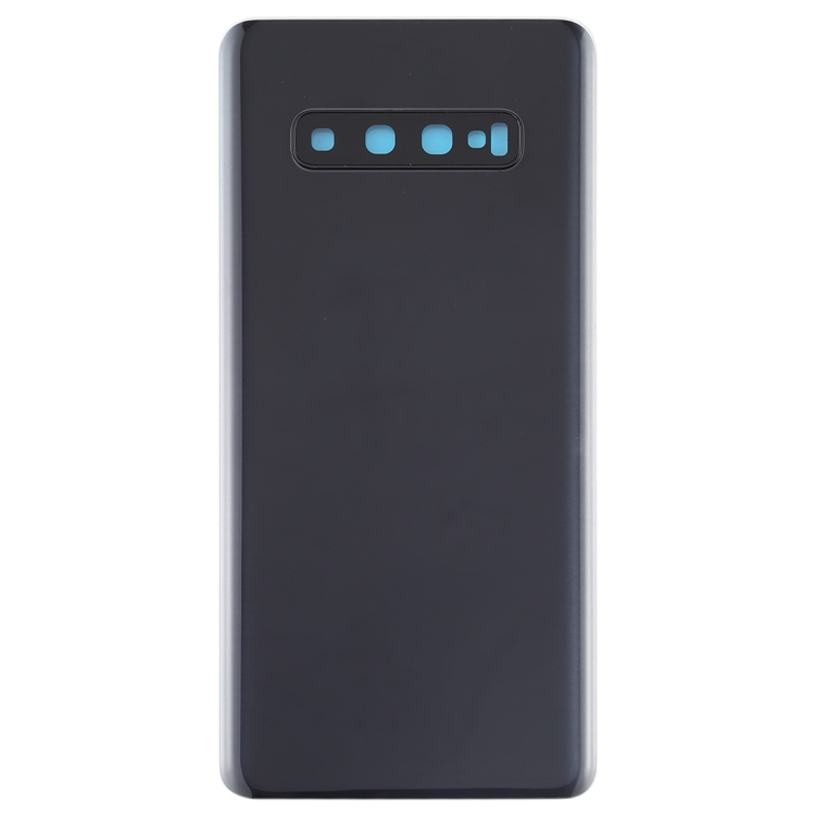 For Galaxy S10+ Battery Back Cover with Camera Lens (Black) - 1