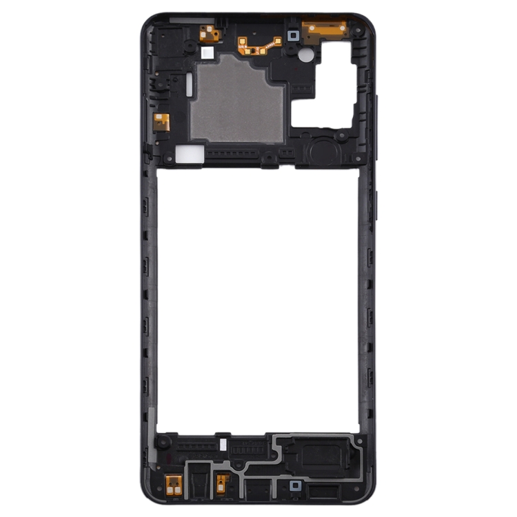 For Samsung Galaxy A21s  Middle Frame Bezel Plate (Black) - 1