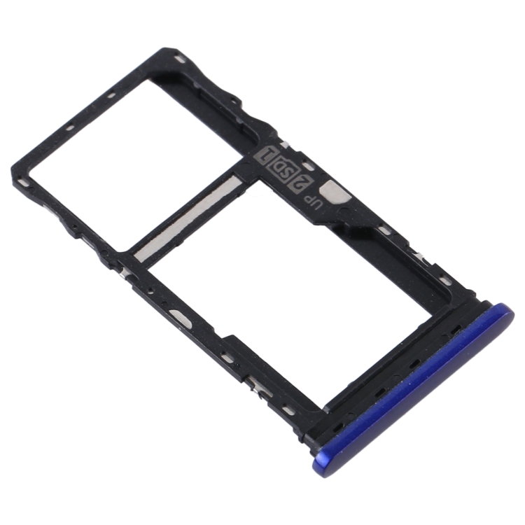 SIM Card Tray + SIM Card Tray / Micro SD Card Tray for Motorola Moto G9 Play/Moto G9 (India) (Blue) - 1
