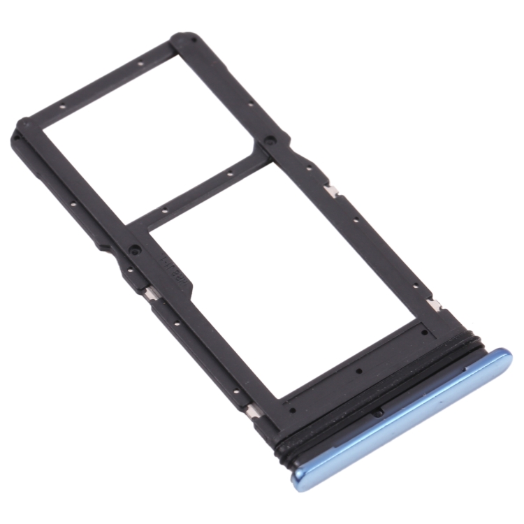 SIM Card Tray + Micro SD Card Tray for Motorola Moto G100 (Blue) - 2