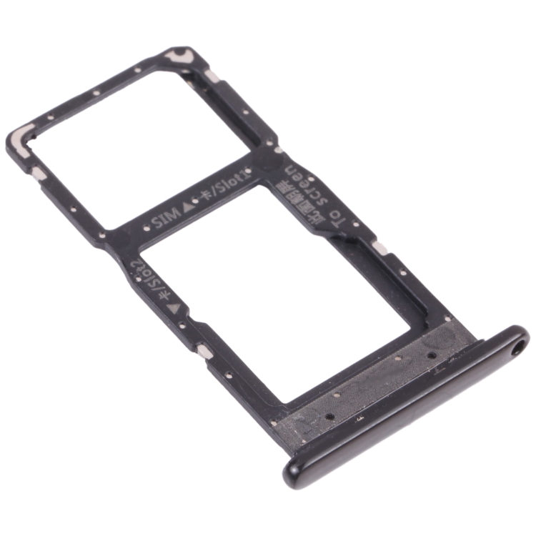 SIM Card Tray + SIM Card Tray / Micro SD Card Tray for Huawei P Smart (2019) (Black) - 1