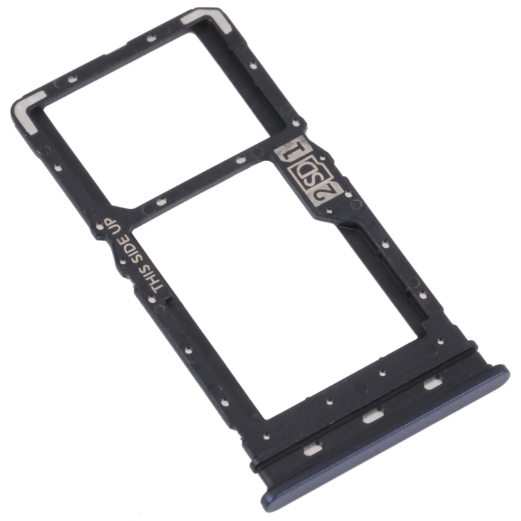 For Motorola Moto G62 5G / Moto G62 India SIM Card Tray + SIM / Micro SD Card Tray(Black) - 1
