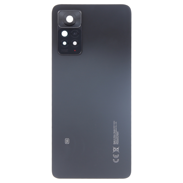 For Xiaomi Redmi Note 11 Pro+ 5G India Original Battery Back Cover with Camera Lens Cover(Black) - 1