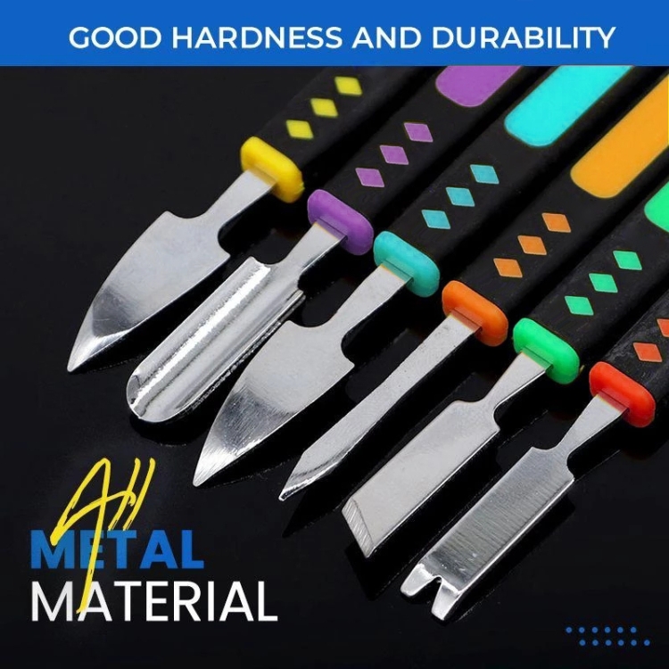 6 in 1 Metal Crowbar Steel Pry Universal Disassemble Tool - 5