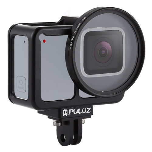 PULUZ Housing Shell CNC Aluminum Alloy Protective Cage with Insurance Frame  52mm UV Lens for GoPro HERO7 Silver /7 White(Black)