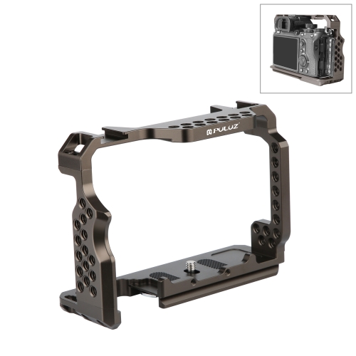 PULUZ Video Camera Cage Stabilizer for Sony A7 III A7M3 A7R3 A7R III,  without Handle(Bronze)