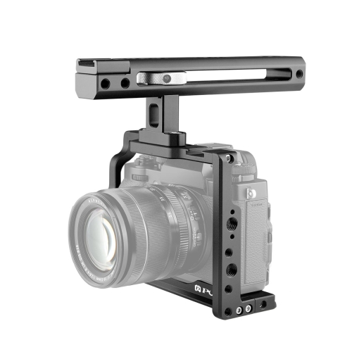 PULUZ Video Camera Cage Filmmaking Rig with Handle for FUJIFILM XT2  XT3(Black)