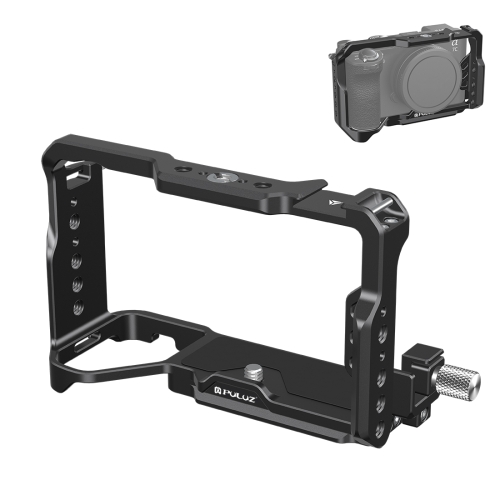 For Sony ILCE-A7CM2 Alpha 7C II Alpha 7CR PULUZ Metal Camera Cage  Stabilizer Rig (Black)