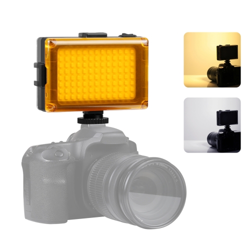 PULUZ Pocket 104 LED 1800LM Professional Vlogging Photography Video Photo  Studio Light with White and Orange Magnet Filters Light Panel for Canon,