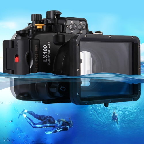 PULUZ 40m Underwater Depth Diving Case Waterproof Camera Housing for  Panasonic LUMIX DMC-LX100