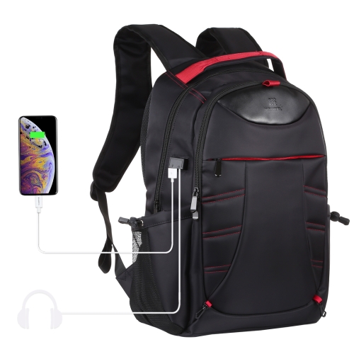 SAMDEW Double-Portable Mobile Printer Bag, Laptop Backpack, Black, Unisex