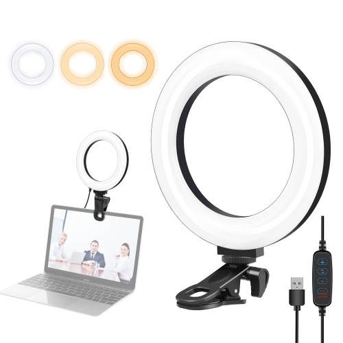 Puluz 6,2 inch/16CM USB LED Ring Vlogging light + bureau stand