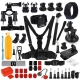 PULUZ 53 in 1 Accessories Total Ultimate Combo Kits (Chest Strap + Suction Cup Mount + 3-Way Pivot Arms + J-Hook Buckle + Wrist Strap + Helmet Strap + Extendable Monopod + Surface Mounts + Tripod Adapters + Storage Bag + Handlebar Mount) for GoPro HERO10 Black / GoPro HERO9 Black / HERO8 Black / HERO7 /6 /5 /5 Session /4 Session /4 /3+ /3 /2 /1, DJI Osmo Action and Other Action Cameras