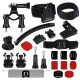 PULUZ 24 in 1 Bike Mount Accessories Combo Kits (Wrist Strap + Helmet Strap + Extension Arm + Quick Release Buckles + Surface Mounts + Adhesive Stickers + Tripod Adapter + Storage Bag + Handlebar Mount + Screws) for GoPro Hero11 Black / HERO10 Black / GoPro HERO9 Black / HERO8 Black / HERO7 /6 /5 /5 Session /4 Session /4 /3+ /3 /2 /1, DJI Osmo Action and Other Action Cameras
