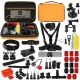PULUZ 53 in 1 Accessories Total Ultimate Combo Kits with Orange EVA Case (Chest Strap + Suction Cup Mount + 3-Way Pivot Arms + J-Hook Buckle + Wrist Strap + Helmet Strap + Extendable Monopod + Surface Mounts + Tripod Adapters + Storage Bag + Handlebar Mount) for GoPro HERO10 Black / GoPro HERO9 Black / HERO8 Black / HERO7 /6 /5 /5 Session /4 Session /4 /3+ /3 /2 /1, DJI Osmo Action and Other Action Cameras