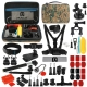 PULUZ 53 in 1 Accessories Total Ultimate Combo Kits with Camouflage EVA Case (Chest Strap + Suction Cup Mount + 3-Way Pivot Arms + J-Hook Buckle + Wrist Strap + Helmet Strap + Extendable Monopod + Surface Mounts + Tripod Adapters + Storage Bag + Handlebar Mount) for GoPro HERO10 Black / GoPro HERO9 Black / HERO8 Black / HERO7 /6 /5 /5 Session /4 Session /4 /3+ /3 /2 /1, DJI Osmo Action and Other Action Cameras